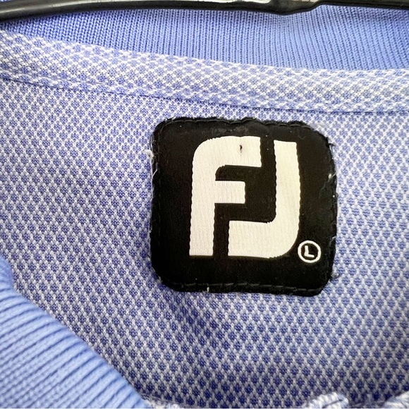 Footjoy Pale Blue Short Sleeve Golf Polo Shirt UK Size L - Picture 5 of 7